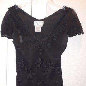 Pappel Boutique Beaded Silk Top